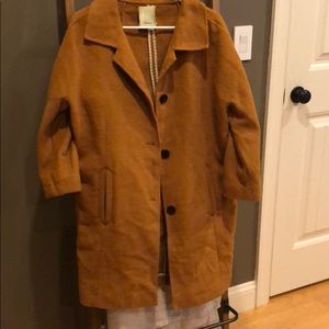 Three quarter sleeve coat